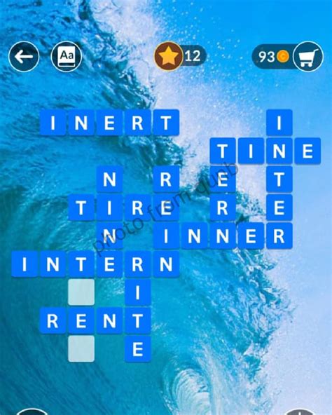 Wordscapes Level 822, Wave 6 .